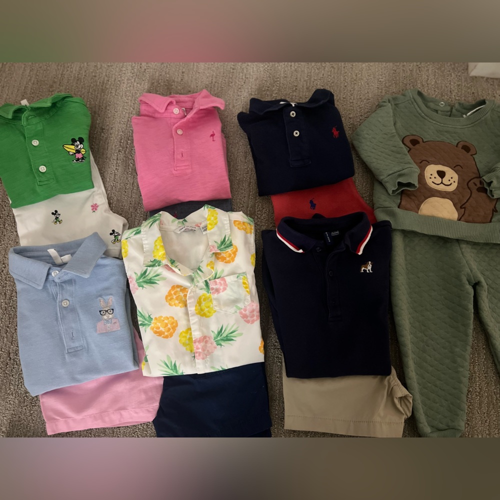 Janie and Jack Kids Shirts & Tops - Green, Pink, Blue, Navy, White